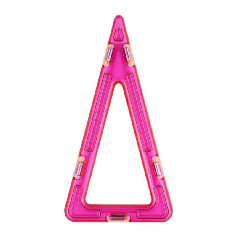 Rainbow Magnetic Shapes - 12 Pieces  Isosceles Triangle