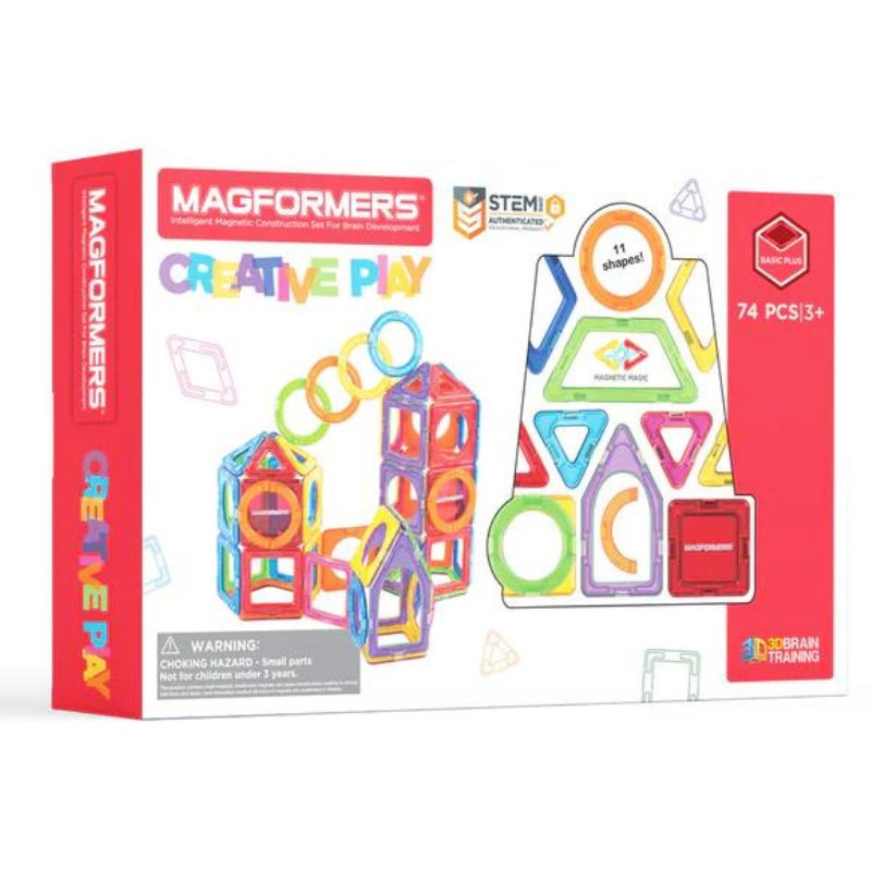 Creative Play Magnetic Set - 74 Pieces