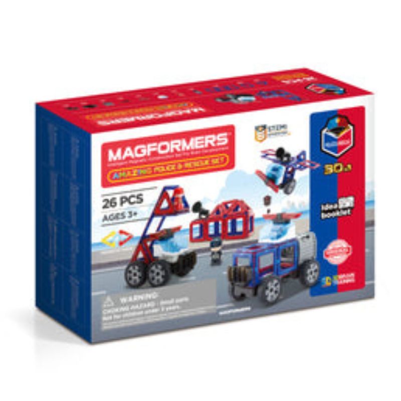 Amazing Police And Rescue Magnetic Set