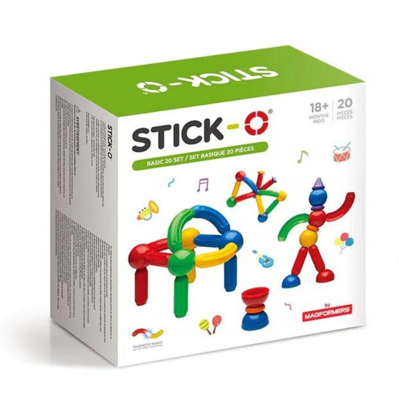 Stick-O Basic Construction Set 20 Pieces