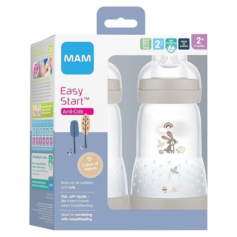 Easy Start Matte Anti-Colic Baby Bottles - 9 oz