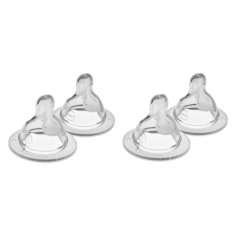 Silicone Bottle Nipples - 4 Pack