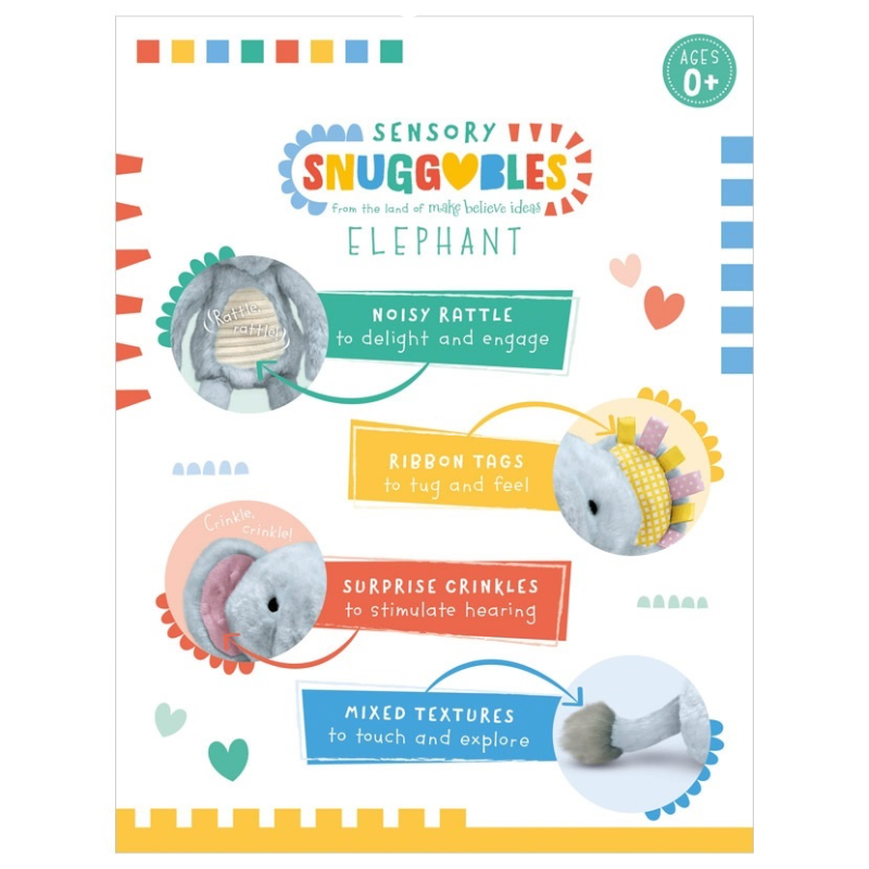 Cutie Sensory Snuggable Plush Toy