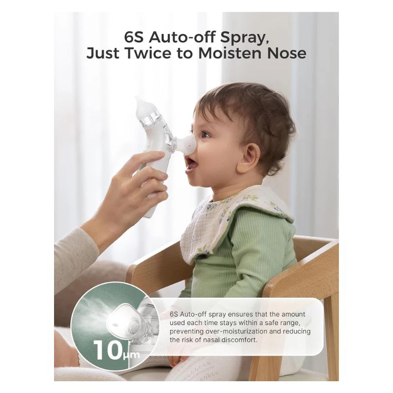 BreezyClear 2-in-1 Spray & Suction Electric Nasal Aspirator