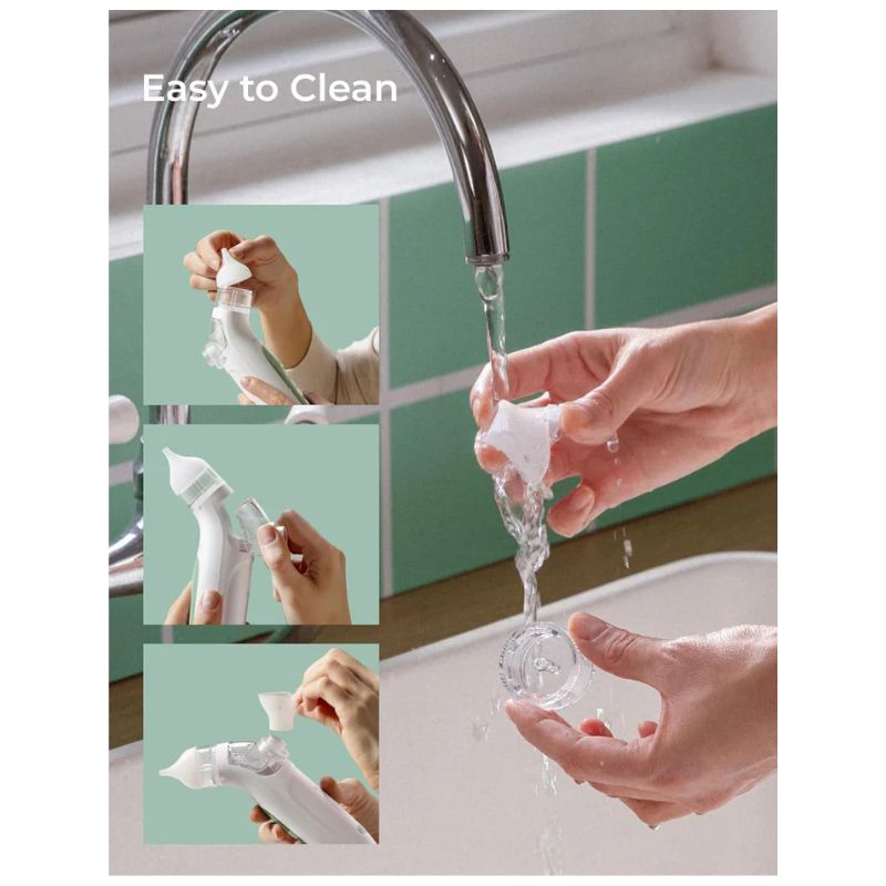 BreezyClear 2-in-1 Spray & Suction Electric Nasal Aspirator