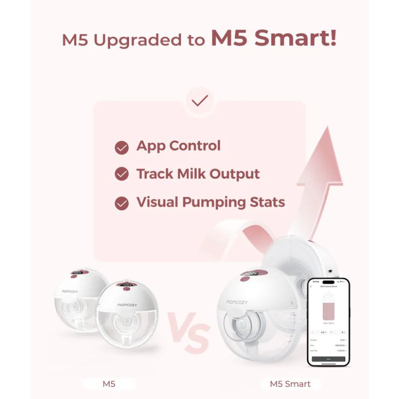 M5 Smart Wearable Breast Pump – Upgraded with App Control