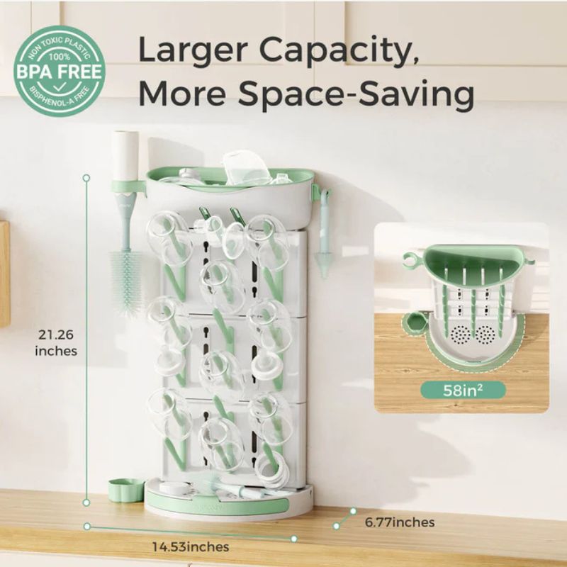DIY Larger Bottle Drying Rack for 18 Bottles