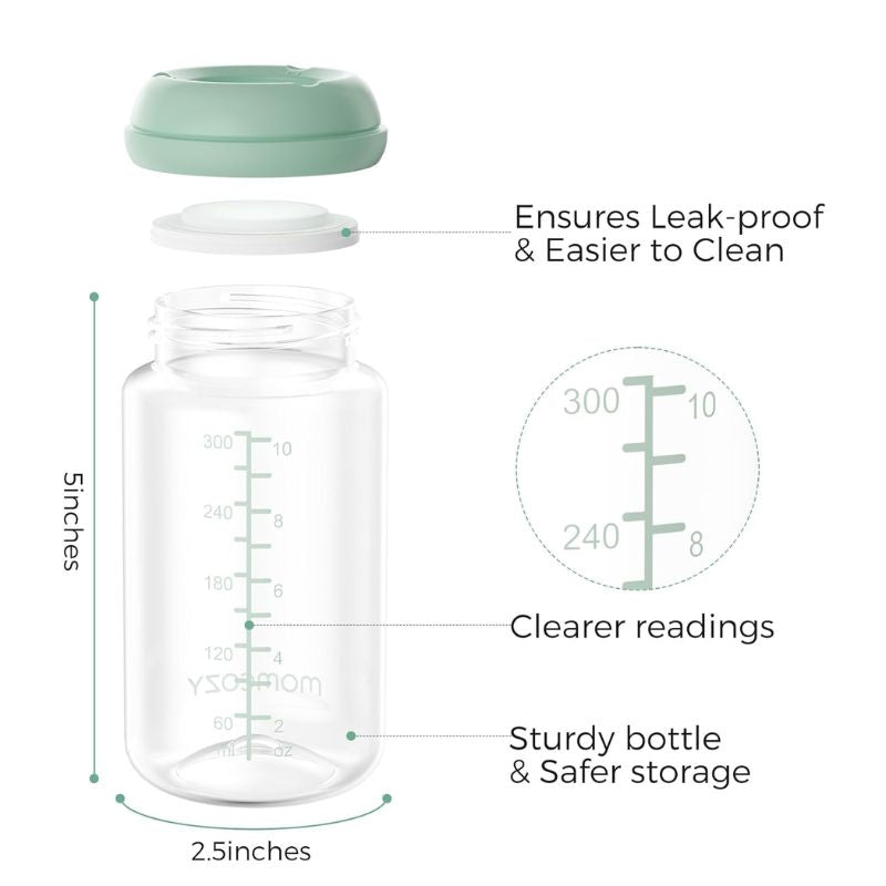 Natural Baby Bottle Compatible with Momcozy Cooler - 4 Pack