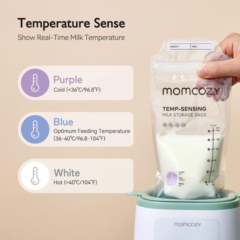 Temp-Sensing Breastmilk Storing Bags