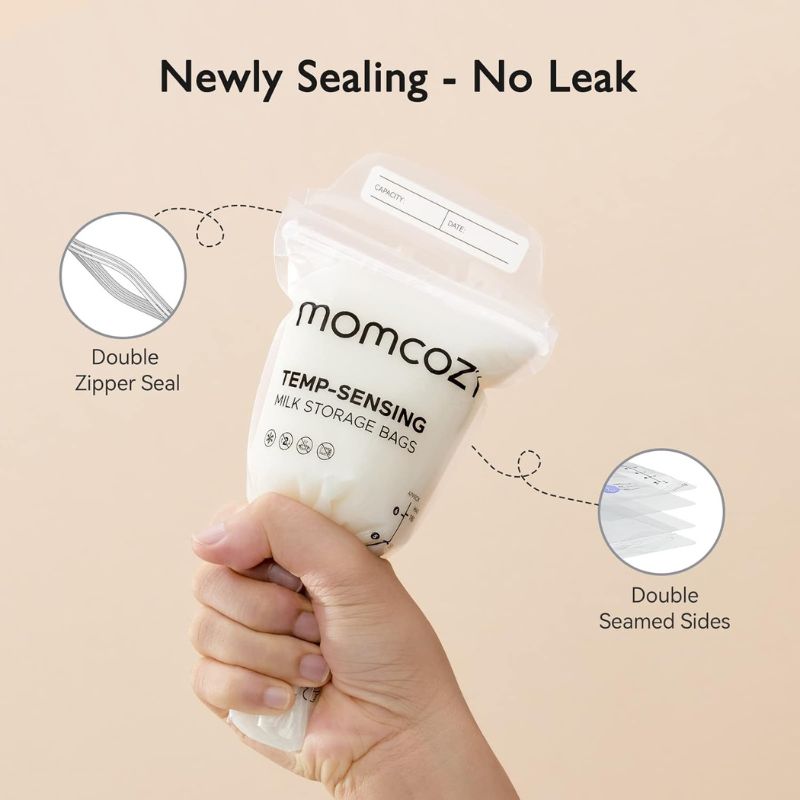 Temp-Sensing Breastmilk Storing Bags