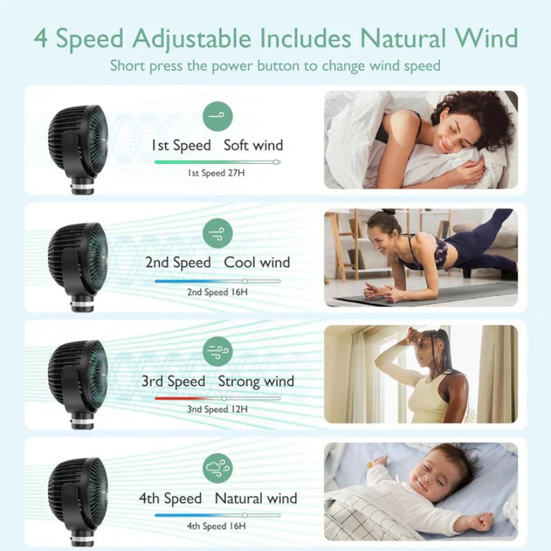 Rechargeable Handheld Cooling Fan