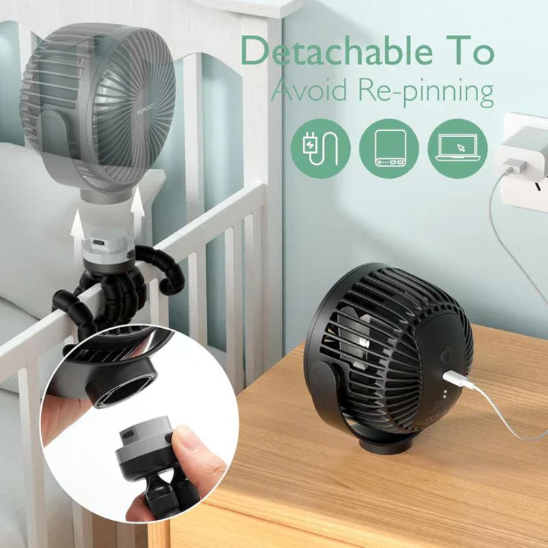 Rechargeable Handheld Cooling Fan