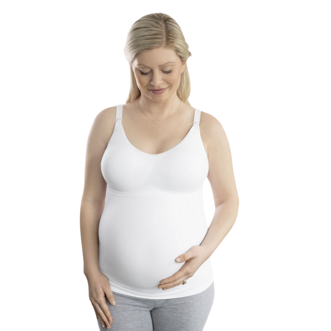 Medela Cami Maternity&Nursing Tank - White — CanaBee Baby