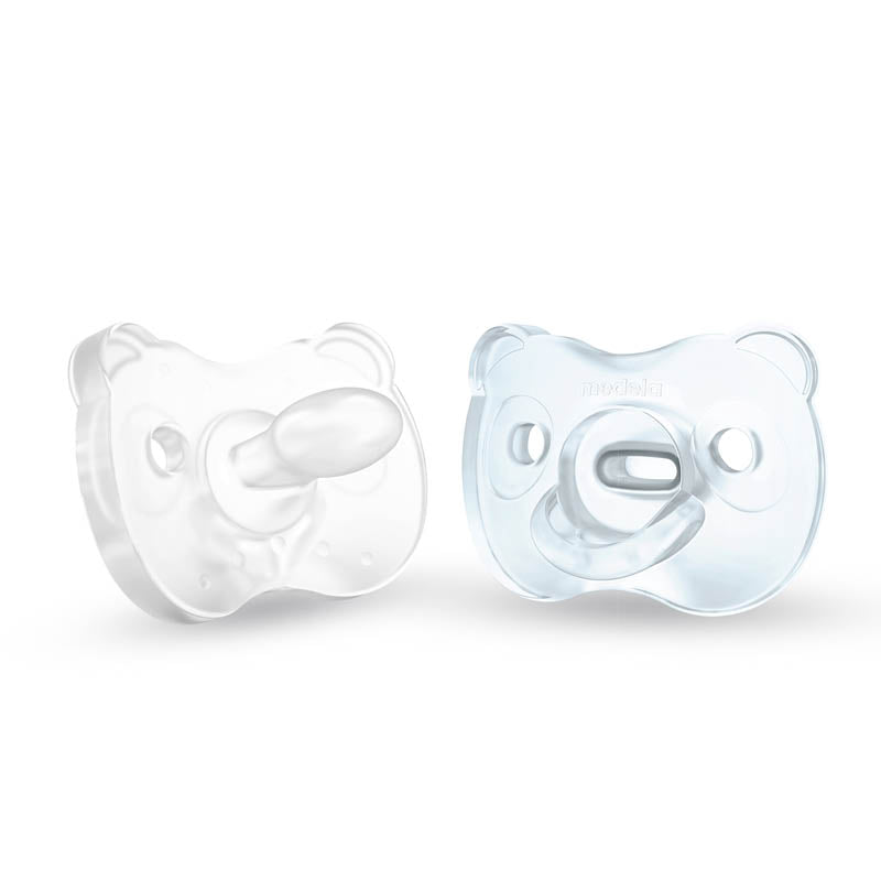 Soft Silicone Pacifiers - 2 Pack blue