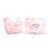 Soft Silicone Pacifiers - 2 Pack pink