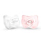 Soft Silicone Pacifiers - 2 Pack pink