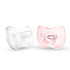 Soft Silicone Pacifiers - 2 Pack pink