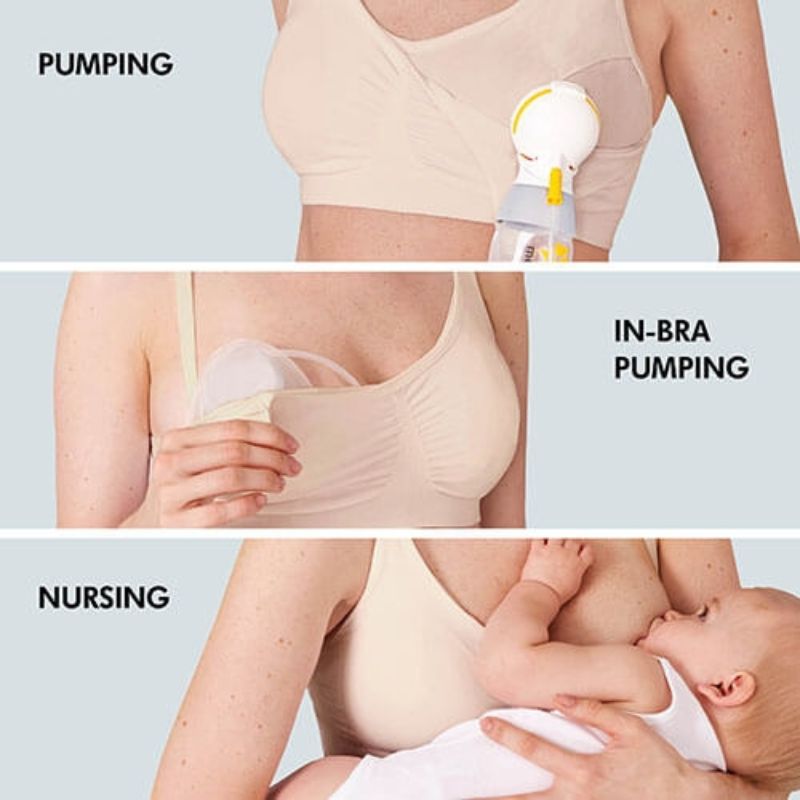 PumpEase Organic Hands-Free Pumping Bra (M) – Dear-Born Baby