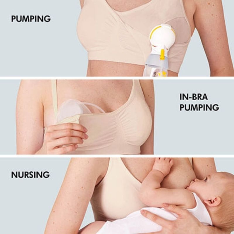 3-In-1 Nursing and Pumping Bra Chai