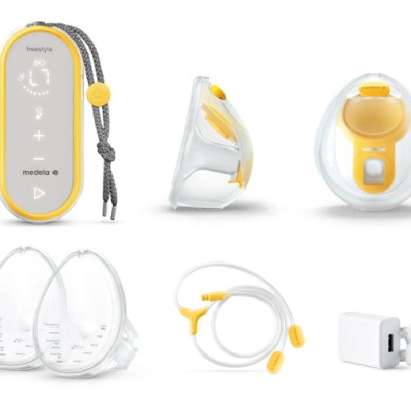 Medela Freestyle Hands-Free Pumping Made Easy Bundle | Breast Pump and Keep  Cool Ultra Bra, Chai, X-Large
