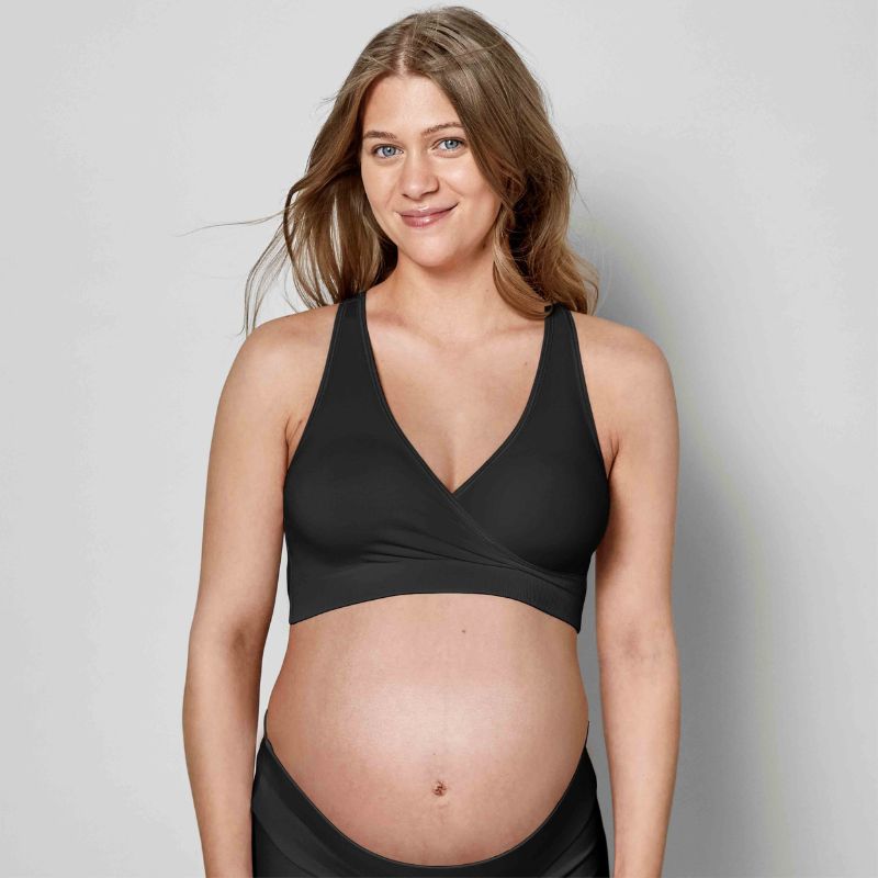 Keep Cool™ Sleep Breathable Maternity & Nursing Bra Black