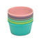 Rainbow Silicone Food Cups - 6 Piece