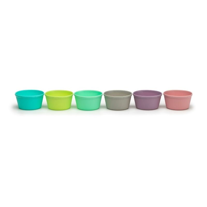Rainbow Silicone Food Cups - 6 Piece