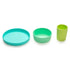 3 Piece Silicone Meal Set Lime, Mint, Blue