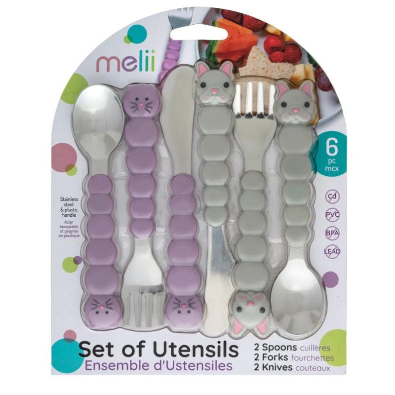 Animal Utensil Set Cats & Dogs