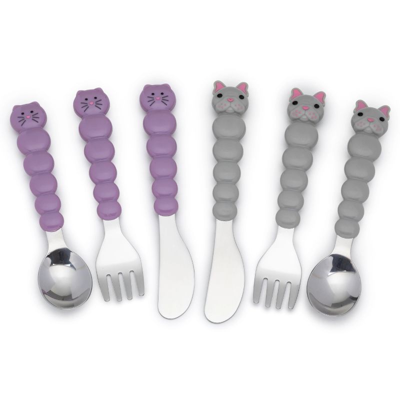 Animal Utensil Set Cats & Dogs