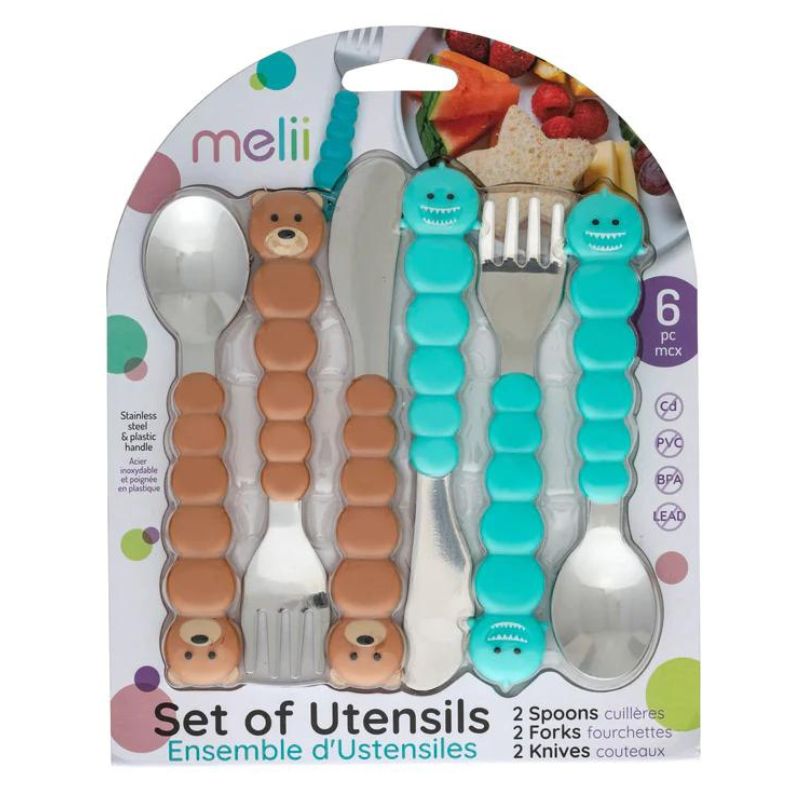 Animal Utensil Set Bears & Sharks