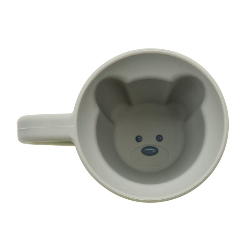 Silicone Bear Mug - 2 Pack Pink and Grey