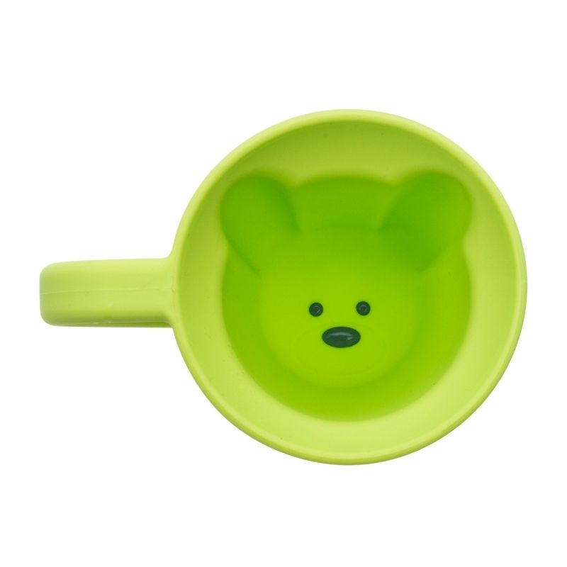 Silicone Bear Mug - 2 Pack Blue and Lime