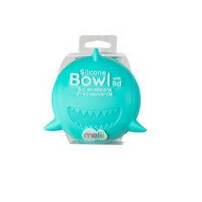 Silicone Bowl with Lid Shark