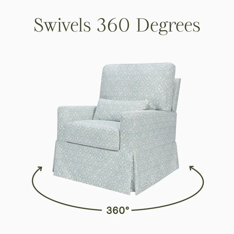 Crawford Pillowback Comfort Swivel Glider