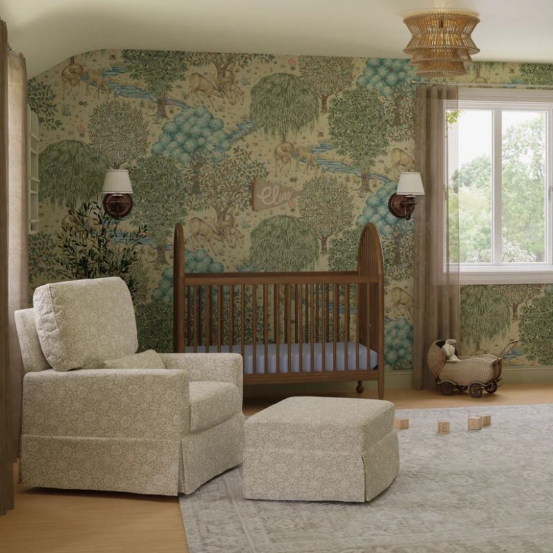 Crawford Pillowback Comfort Swivel Glider