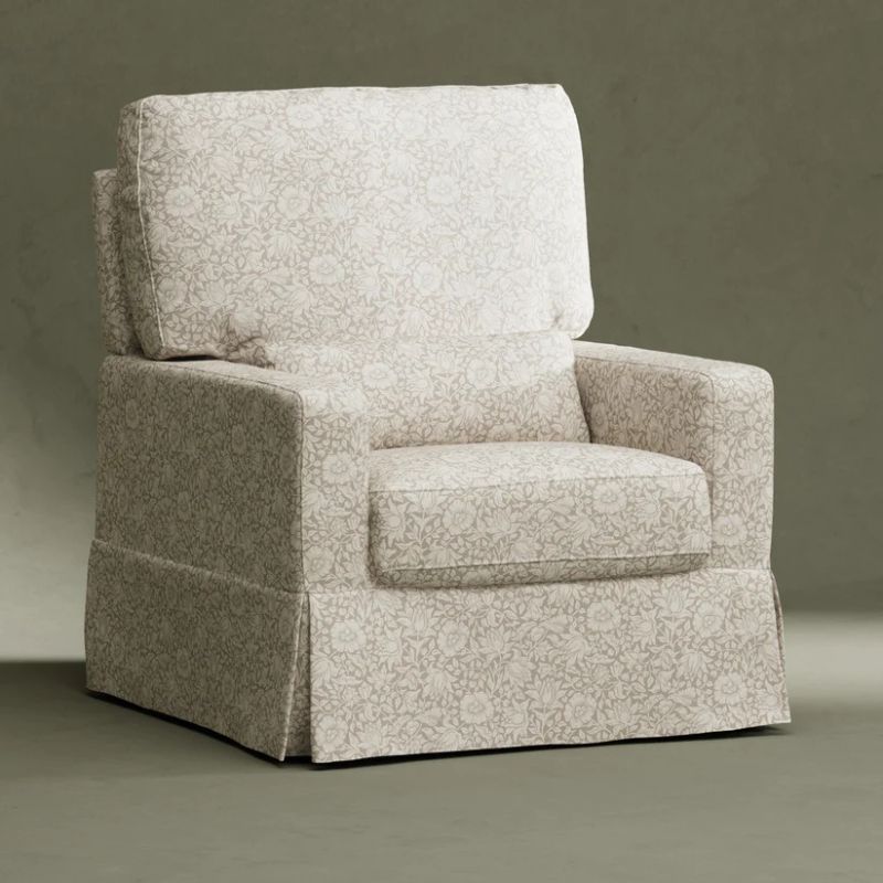 Crawford Pillowback Comfort Swivel Glider