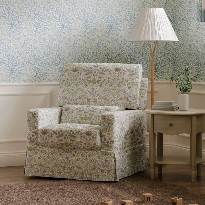 Crawford Pillowback Comfort Swivel Glider