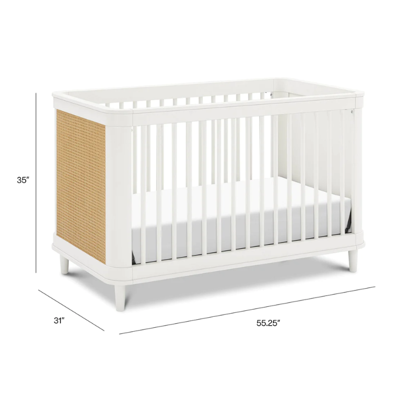 Marin 3-in-1 Convertible Crib by Namesake at $899! Shop now at Nestled by Snuggle Bugz for Cribs.