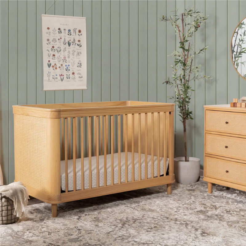 Marin 3-in-1 Convertible Crib by Namesake at $899! Shop now at Nestled by Snuggle Bugz for Cribs.