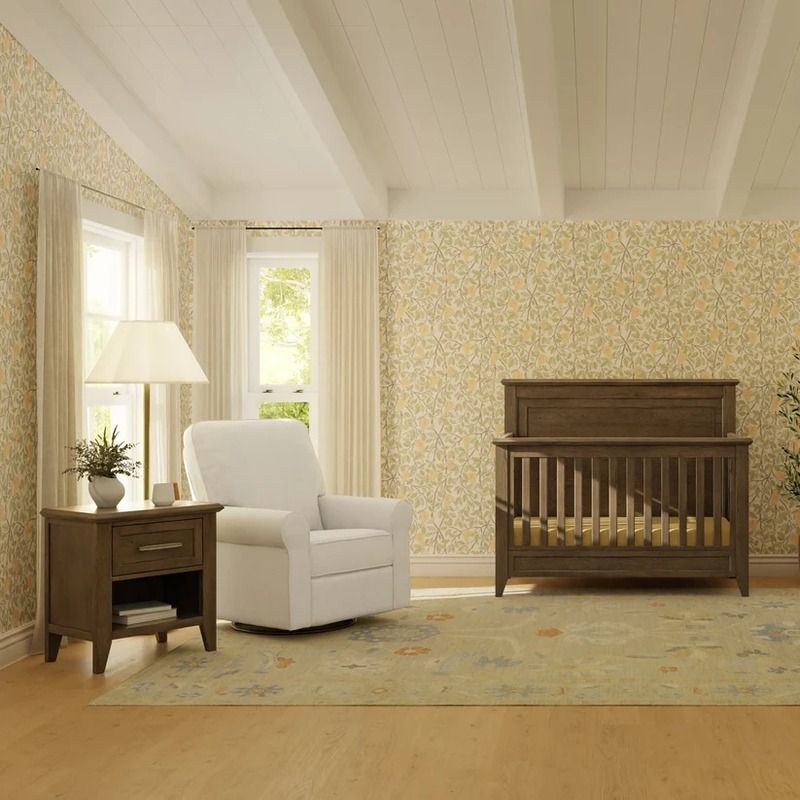 Barrow Rustic 4-in-1 Convertible Flat Top Crib