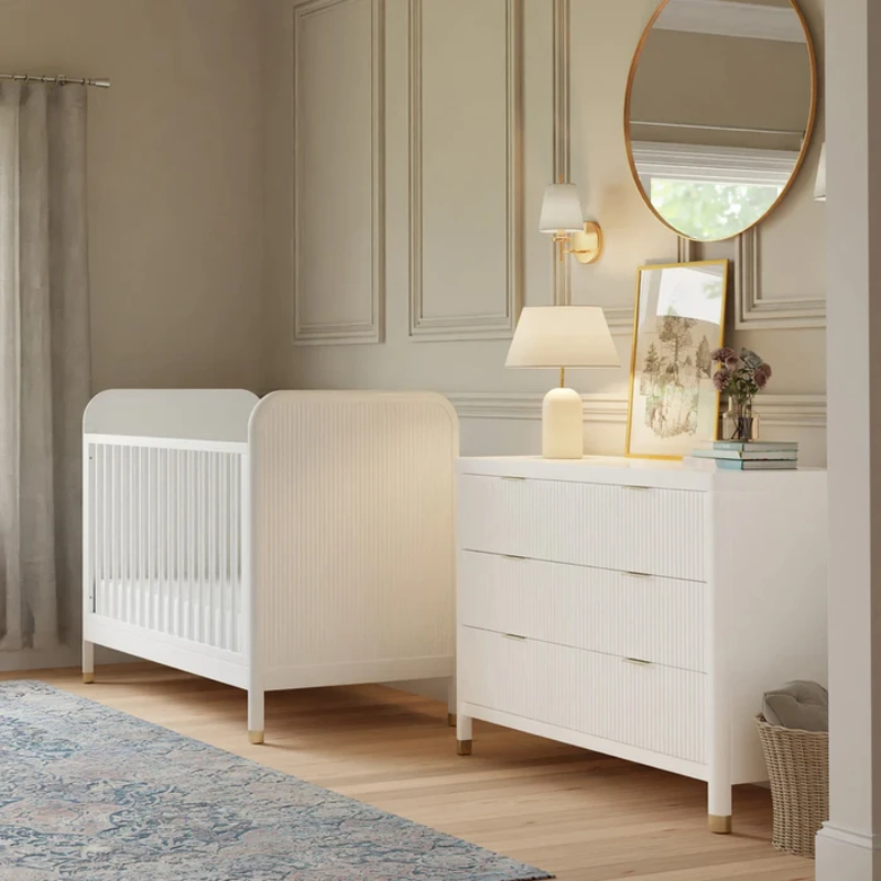 Brimsley 3-in-1 Crib by Namesake at $649! Shop now at Nestled by Snuggle Bugz for Cribs.