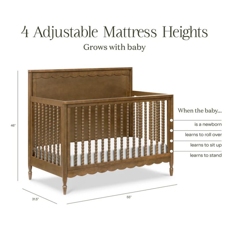 Ambrosia 4-in-1 Convertible Crib