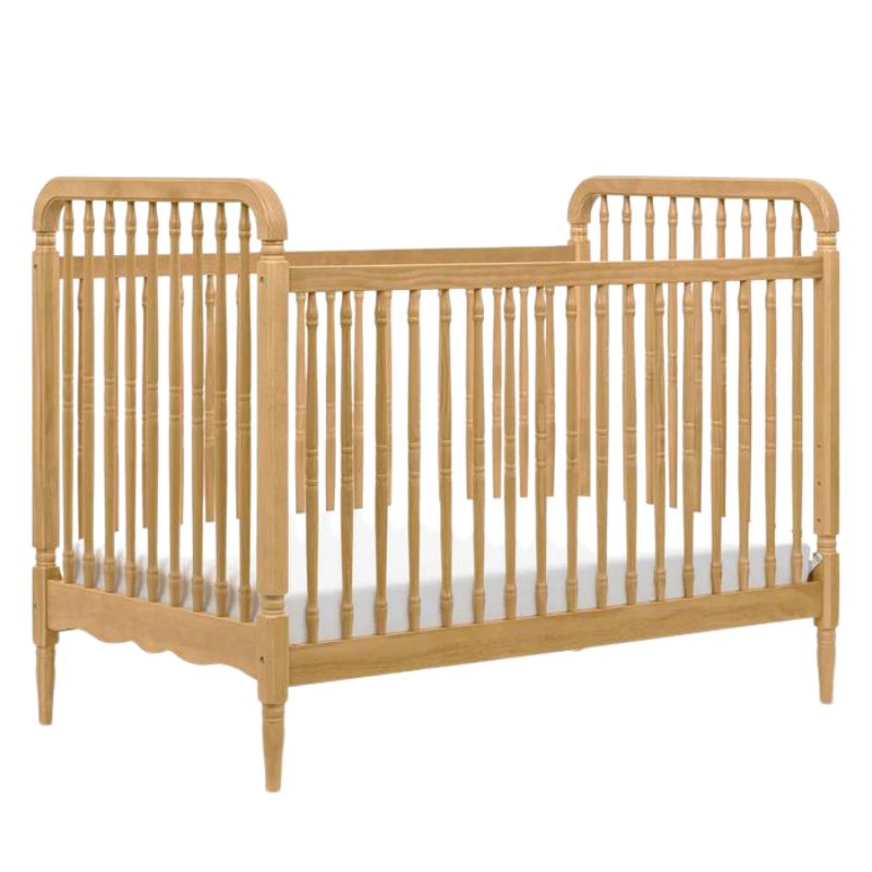 Liberty 3-in-1 Convertible Spindle Crib by Namesake at $599! Shop now at Nestled by Snuggle Bugz for Cribs.