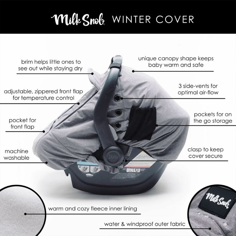 Stormy Winter Car Seat Cover