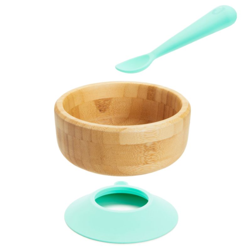 Bambou Suction Bowl & Spoon Set
