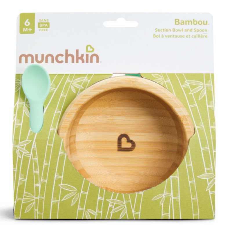 Bambou Suction Bowl & Spoon Set