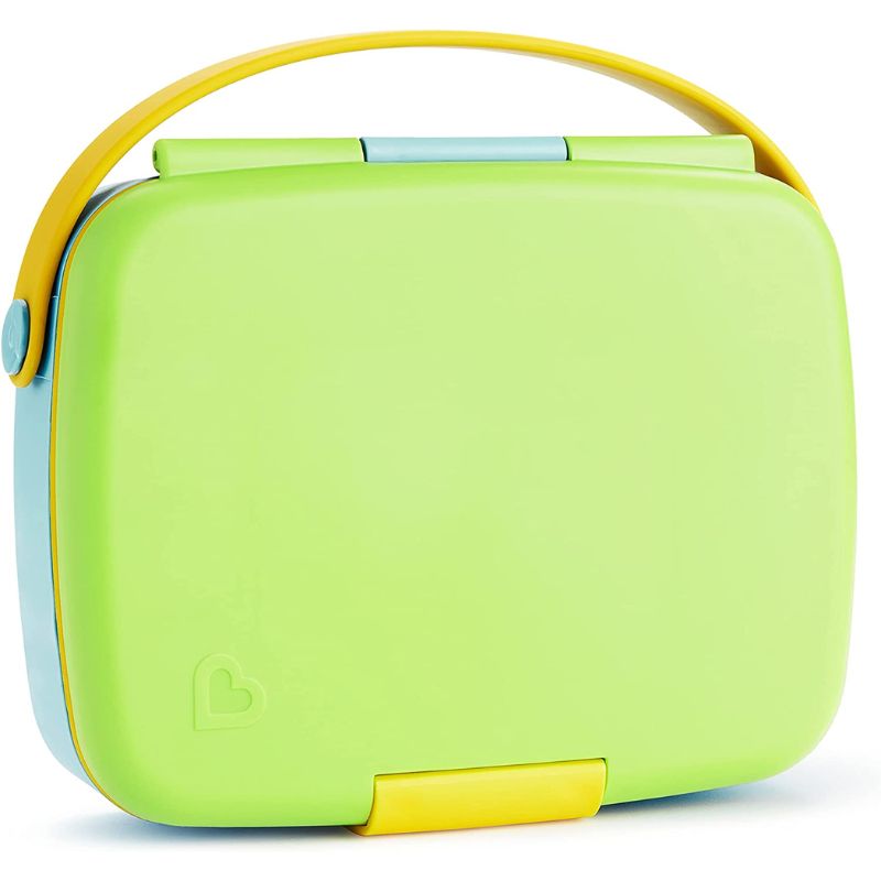 Lunch Bento Box with Stainless Steel Utensils Green