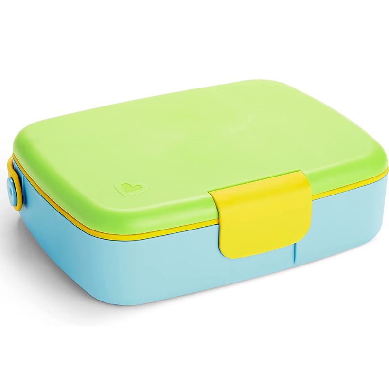 Lunch Bento Box with Stainless Steel Utensils Green