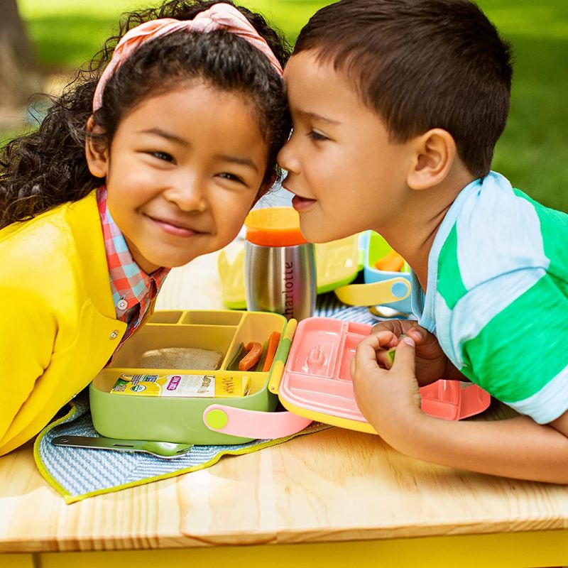 Lunch Bento Box with Stainless Steel Utensils | Snuggle Bugz